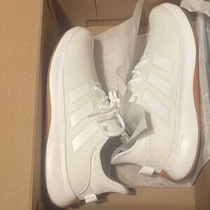Adidas White and Tan Sneakers- New with box